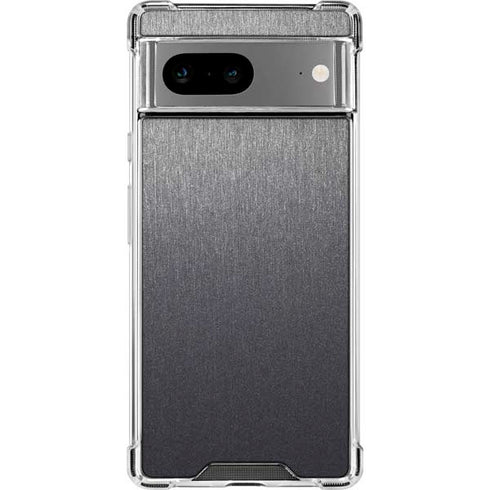 Brushed Steel Texture Google Pixel 8a Clear Case